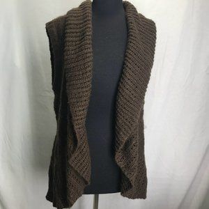 a.n.a. New Approach Brown Sweater Vest Size Large
